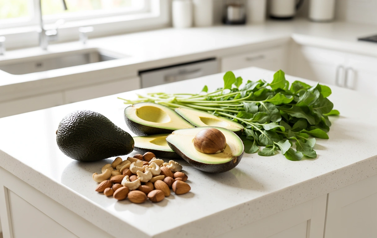 Gesunde Lebensmittel bei Ernahrungskonzept